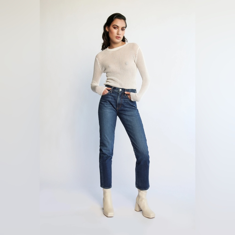 NWT Daily Blue Manya Classic Straight Leg Jeans